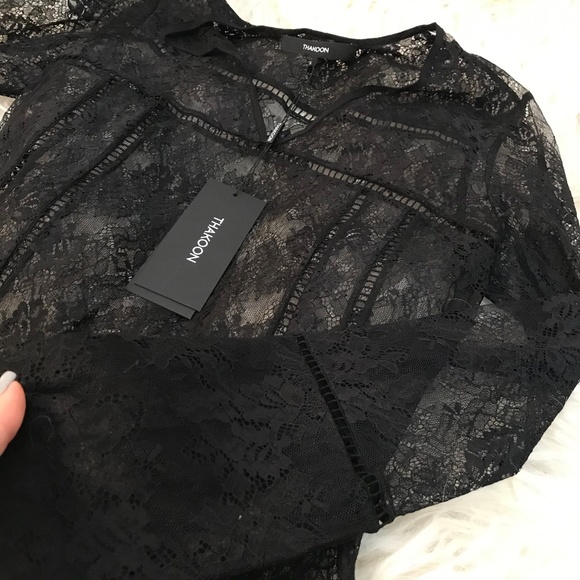 THAKOON Lace Long Sleeve Top/Dress - Picture 3 of 7